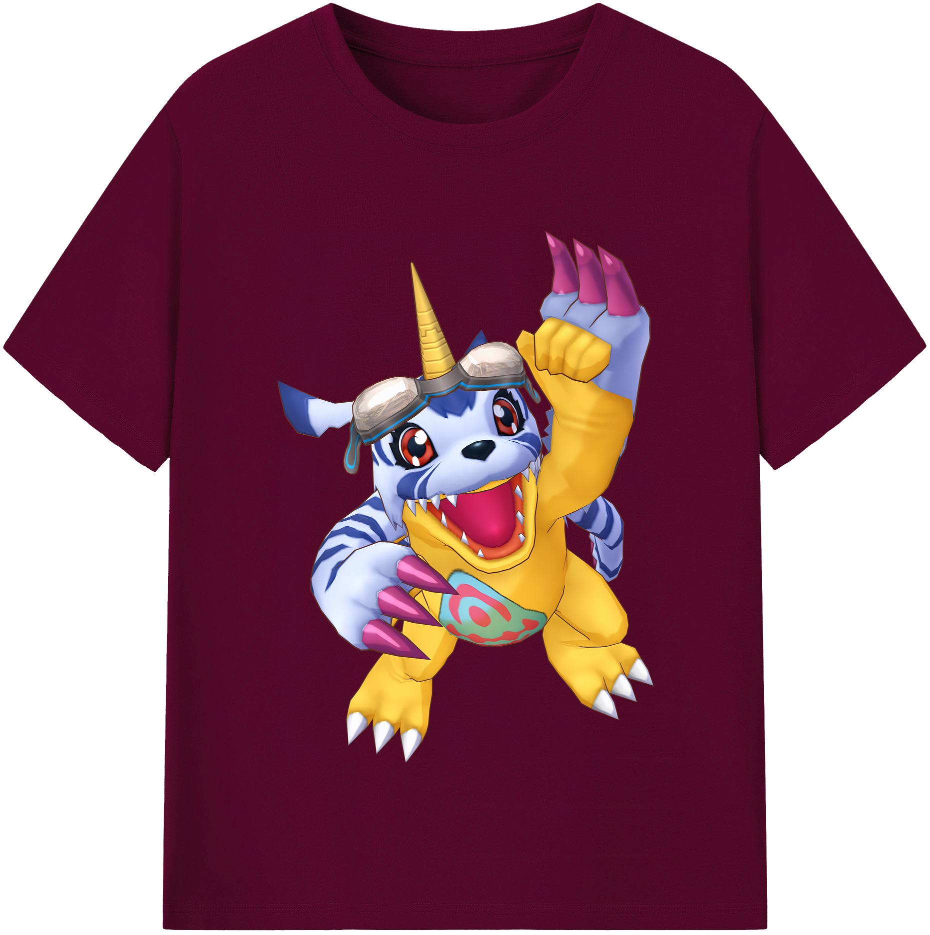 （画像用） Digimon デジタルモンスター/デジモン レディースカジュアルプリントTシャツ（綿100％）